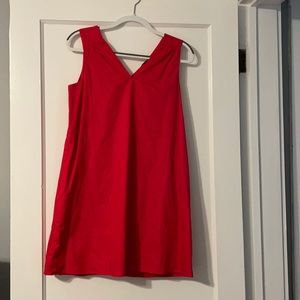 Red dress with cute bow back detail
